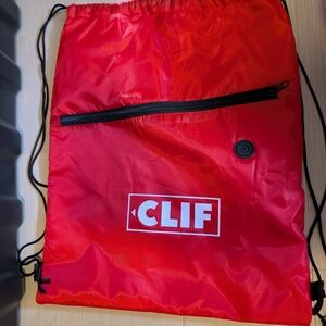 Red Clif Drawstring Backpack